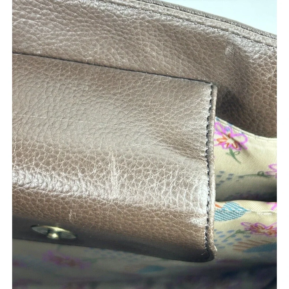 Buxton Extra Large Brown Leather Tote Laptop Boss Lady Bag‎ NWOT